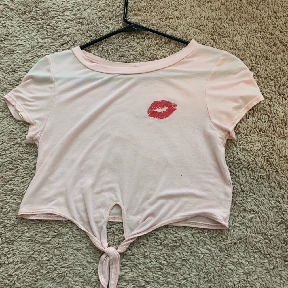Pink crop top